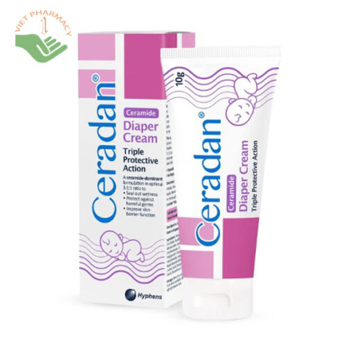 Kem làm dịu da và chống hăm tã Ceradan Diaper Cream 50g