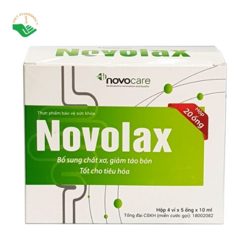 Novolax - Dung dịch chất xơ hòa tan, giảm táo bón