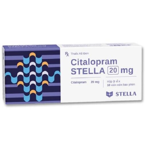 Citalopram STELLA 20 mg trị trầm cảm và rối loạn hoảng sợ