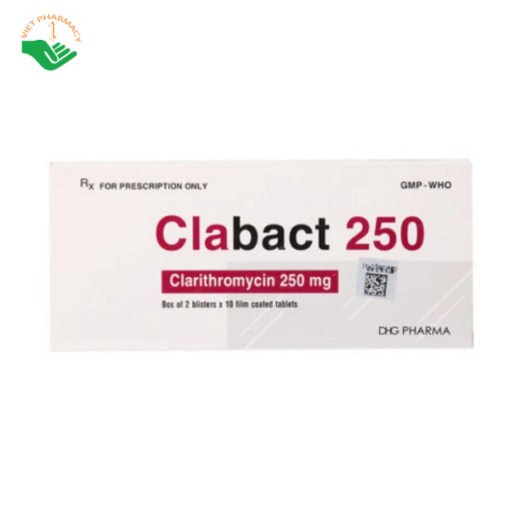 Thuốc hỗ trợ điều trị nhiễm khuẩn Clabact 250mg