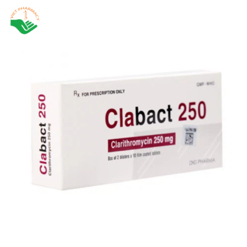 Thuốc hỗ trợ điều trị nhiễm khuẩn Clabact 250mg