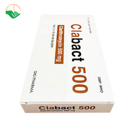 Thuốc hỗ trợ điều trị nhiễm khuẩn Clabact 500mg