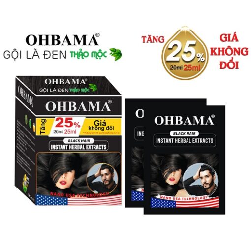 Dầu gội Thảo mộc Ohbama gội là đen