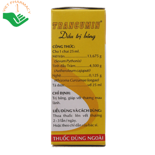 Dầu trị bỏng Tracumin OPC