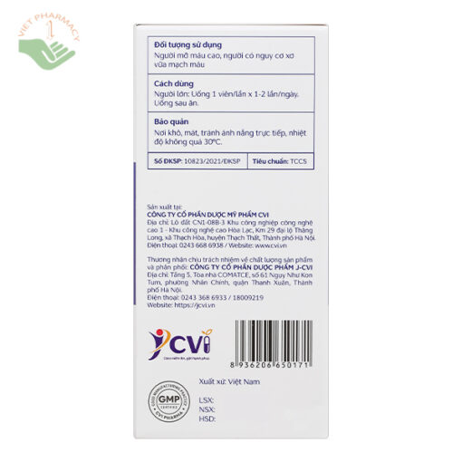 Dầu cá Omega 3-6-9 JV (Hộp 60 viên)