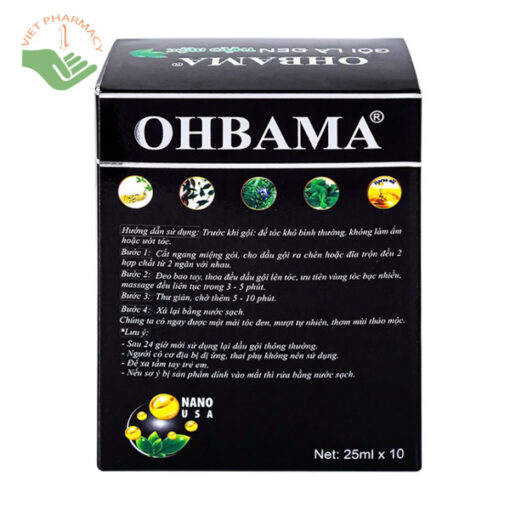 Dầu gội Thảo mộc Ohbama gội là đen