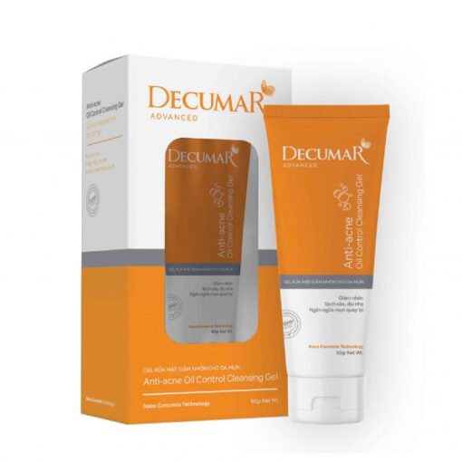 Decumar Anti- Acne Oil Control cleansing Gel- Sữa rửa mặt giảm nhờn cho da mụn