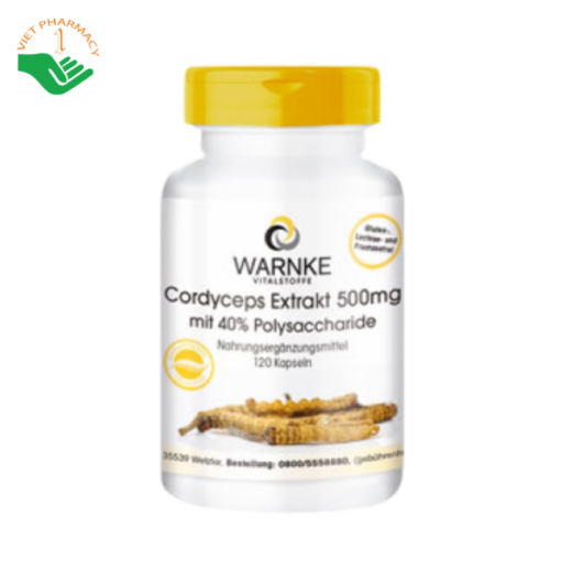 Viên uống Đông trùng hạ thảo Warnke Cordyceps Extrakt 500mg