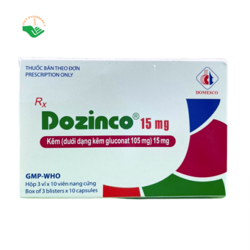 Thuốc bổ sung kẽm Dozinco 15mg