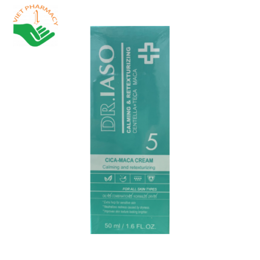 DR.IASO Cica-Maca Cream kem dưỡng ẩm và phục hồi da