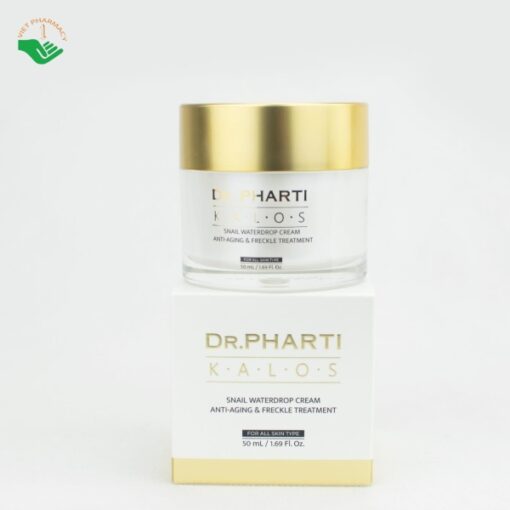 Kem dưỡng da chống lão hóa & trị ​​tàn nhang Dr.Pharti Kalos Snail Waterdrop Cream Anti-Aging & Freckle Treatment