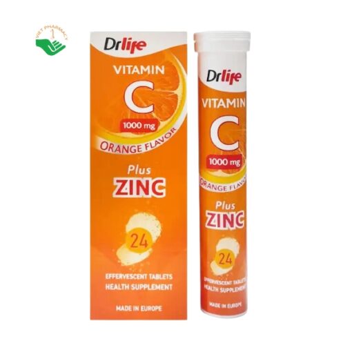 Viên sủi vitamin C Drlife Vitamin C 1000mg Plus Zinc