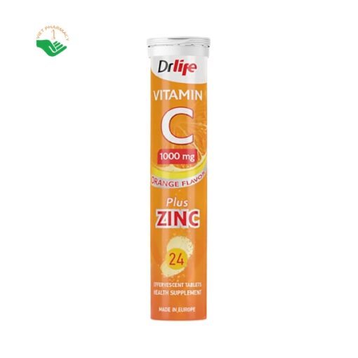 Viên sủi vitamin C Drlife Vitamin C 1000mg Plus Zinc