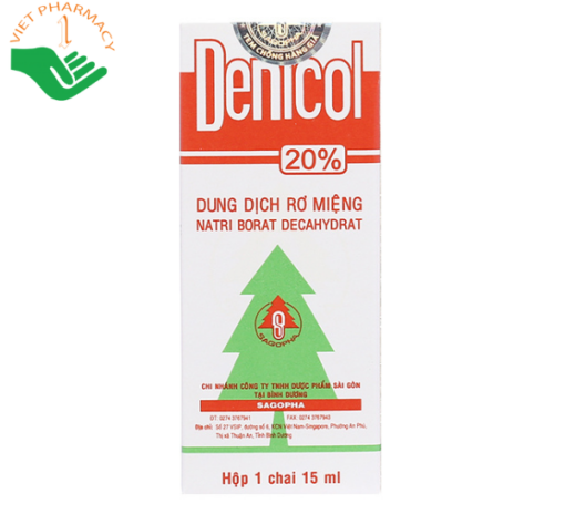 Dung dịch rơ miệng Denicol 20%