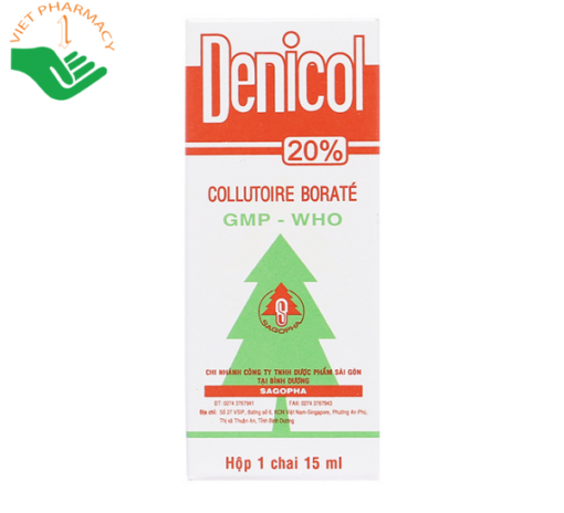 Dung dịch rơ miệng Denicol 20%