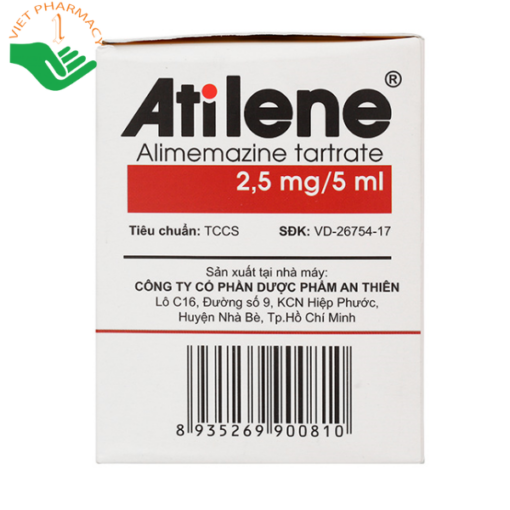 Dung dịch uống Atilene 2.5mg/5ml