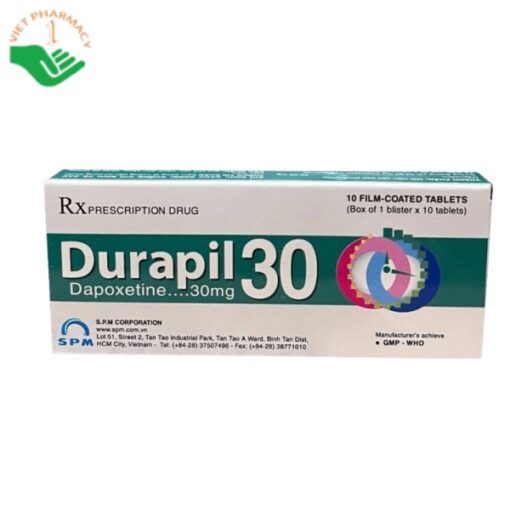 Durapil 30 điều trị xuất tinh sớm ở nam giới