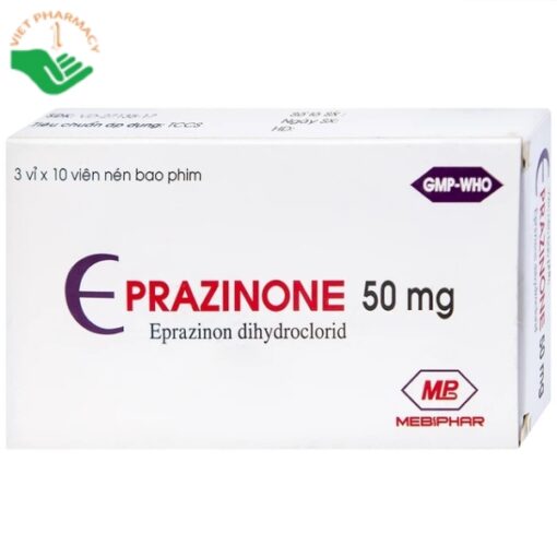 Eprazinone 50mg điều trị viêm phế quản, suy hô hấp