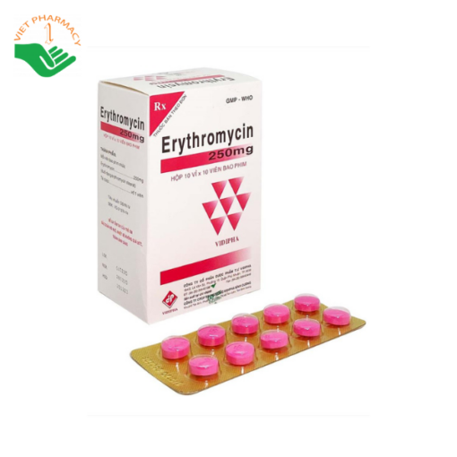 Thuốc kháng sinh Erythromycin 250mg