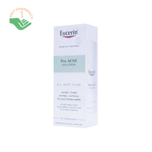 Kem giúp kiểm soát dầu Eucerin Acne- Oil Control Proacne Solution A.I. Matt Fluid 50ml