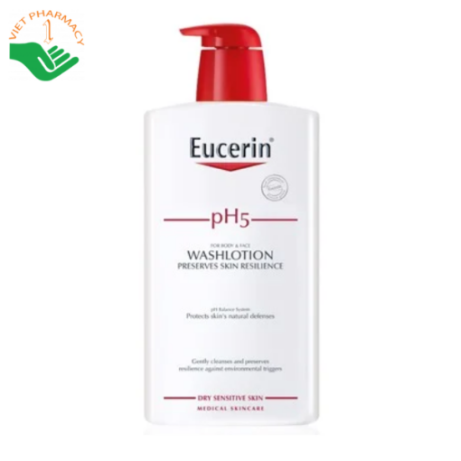 Sữa tắm cho da nhạy cảm Eucerin pH5 WashLotion 1000ml