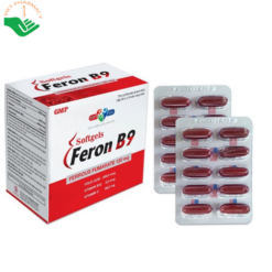 Viên uống Feron B9 Softgels dạng vỉ 100 viên