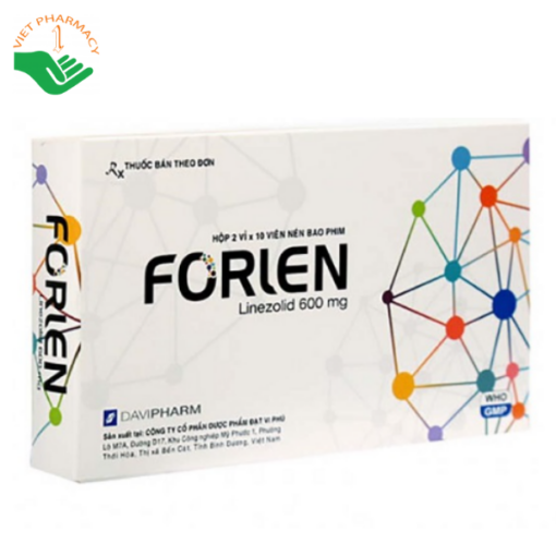 Forlen 600Mg - Điều trị nhiễm khuẩn do vi khuẩn nhạy cảm.