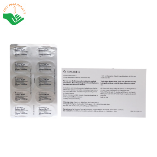 GALVUS MET 50MG/1000MG