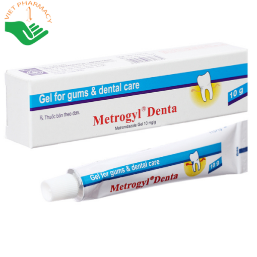 Gel bôi Metrogyl Denta trị viêm nướu, lở miệng tuýp 10g