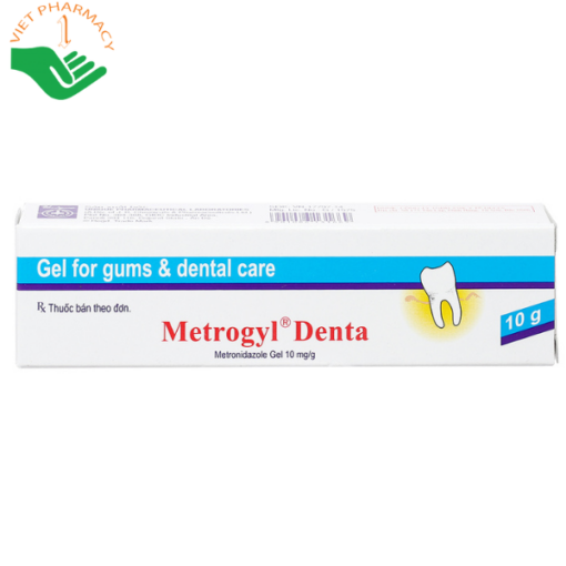 Gel bôi Metrogyl Denta trị viêm nướu, lở miệng tuýp 10g