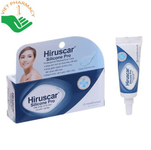 Gel Hiruscar Silicone Pro 10g hỗ trợ làm mờ sẹo chuyên sâu