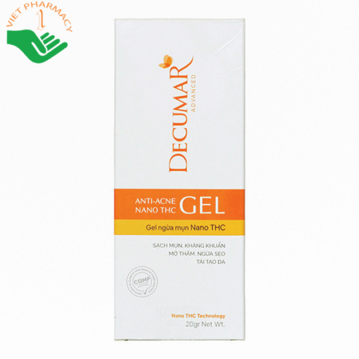 Gel ngừa mụn, mờ thâm Anti - Acne Nano THC Decumar