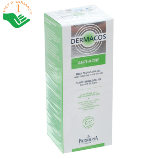 Gel rửa mặt Dermacos Anti-Acne sạch sâu