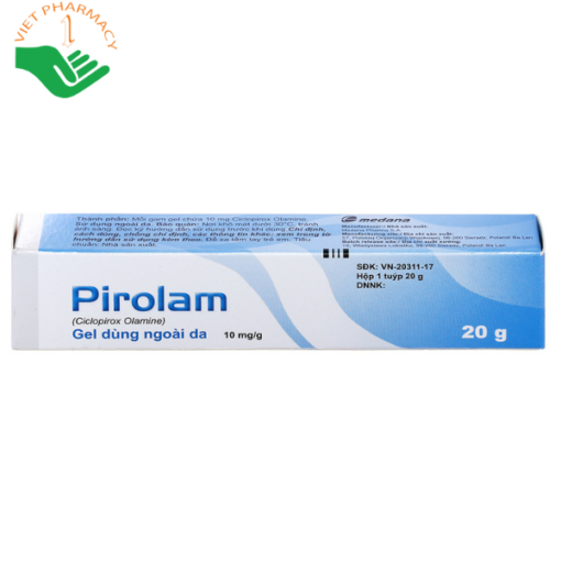 Gel thuốc Pirolam Medana điều trị các bệnh nấm da, nấm móng