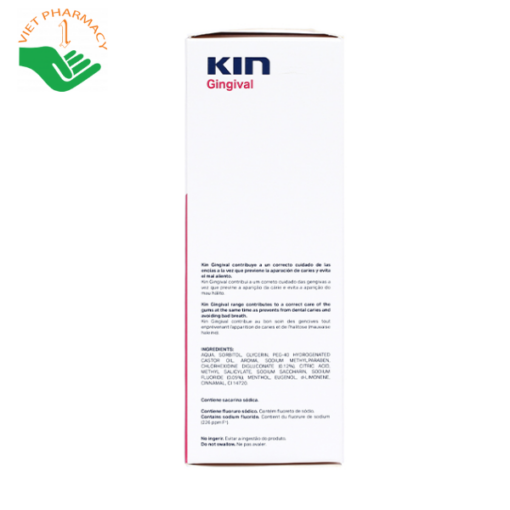 Dung dịch súc miệng Kin Gingival 250ml