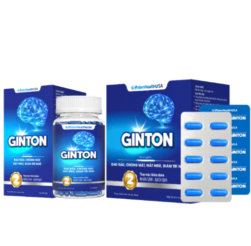 Ginton - Viên uống giảm đau đầu chóng mặt