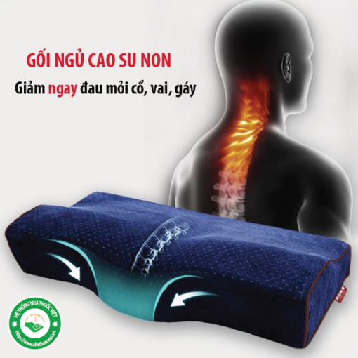 Gối cao su non chống đau vai gáy Comasu (Túi 1 cái)