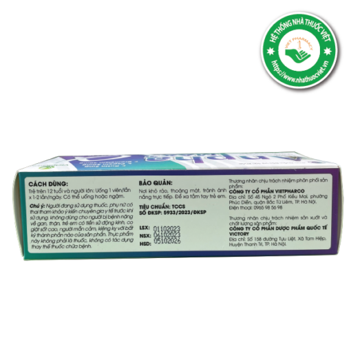 Hỗ trợ giảm phù nề Vietpharco Anpha MAX+ (Hộp 5 vỉ x 10 viên)