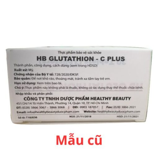 Hỗ trợ ngăn lão hóa da Healthy Beauty HB Glutathion- C Plus