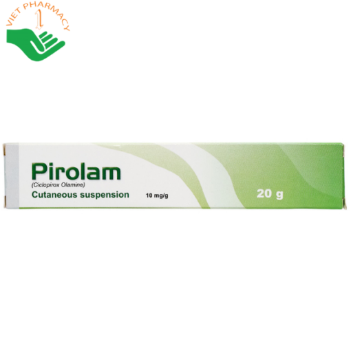 Hỗn dịch dùng ngoài Pirolam 10mg/g trị nấm da, móng