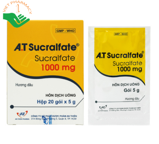 Hỗn dịch uống A.T Sucralfate 1000mg