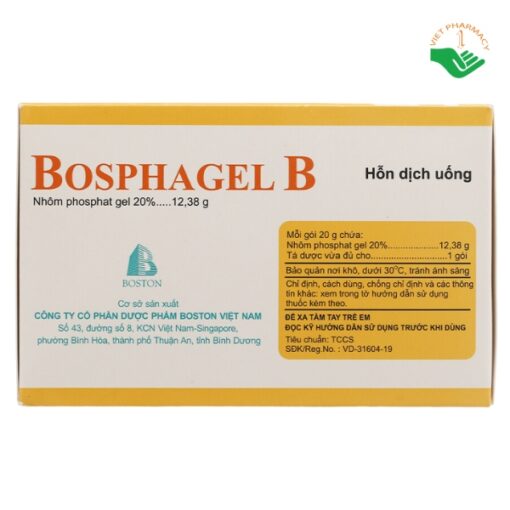 Hỗn dịch uống Bosphagel B 20% trị đau dạ dày