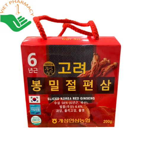 Hồng sâm lát tẩm mật ong Sliced Korea Red Ginseng (200g)