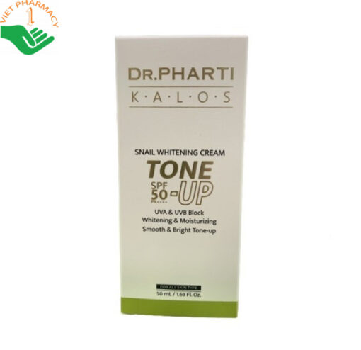 Kem dưỡng trắng da ốc sên Dr.Pharti Kalos Snail Whitening Cream Tone Up