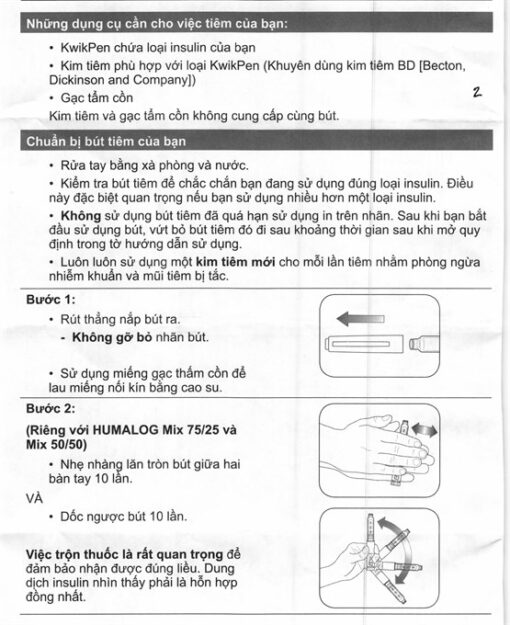 Bút tiêm Humalog Mix 50/50