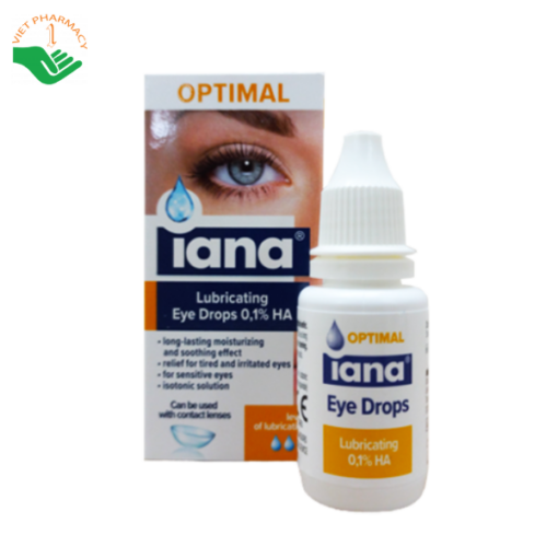 Dung dịch nhỏ mắt IANA Lubricating Eye Drops 0,1% HA