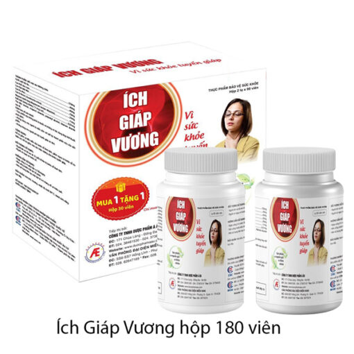 Ích Giáp Vương hỗ trợ ngừa bướu tuyến giáp (Hộp 90 viên)