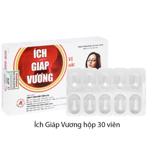 Ích Giáp Vương hỗ trợ ngừa bướu tuyến giáp (Hộp 90 viên)