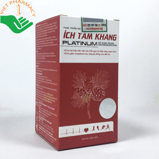 Ích Tâm Khang Platinum - Hỗ trợ giảm cholesterol máu & tăng lưu thông máu