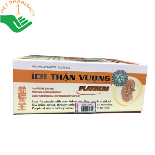 ÍCH THẬN VƯƠNG PLATINUM hỗ trợ thận khỏe mạnh (Hộp 30 viên)